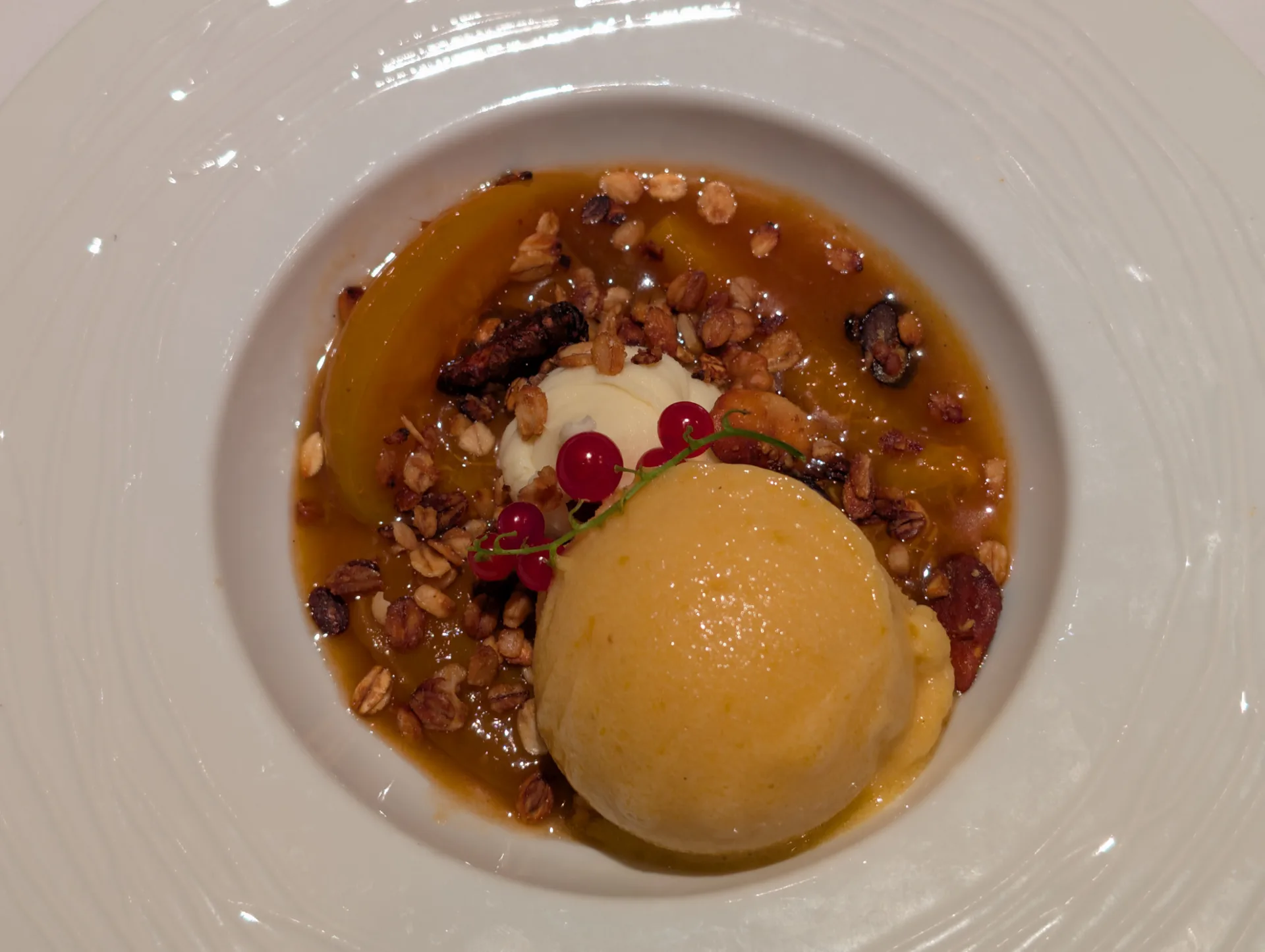 Sorbet dessert in Sterzing