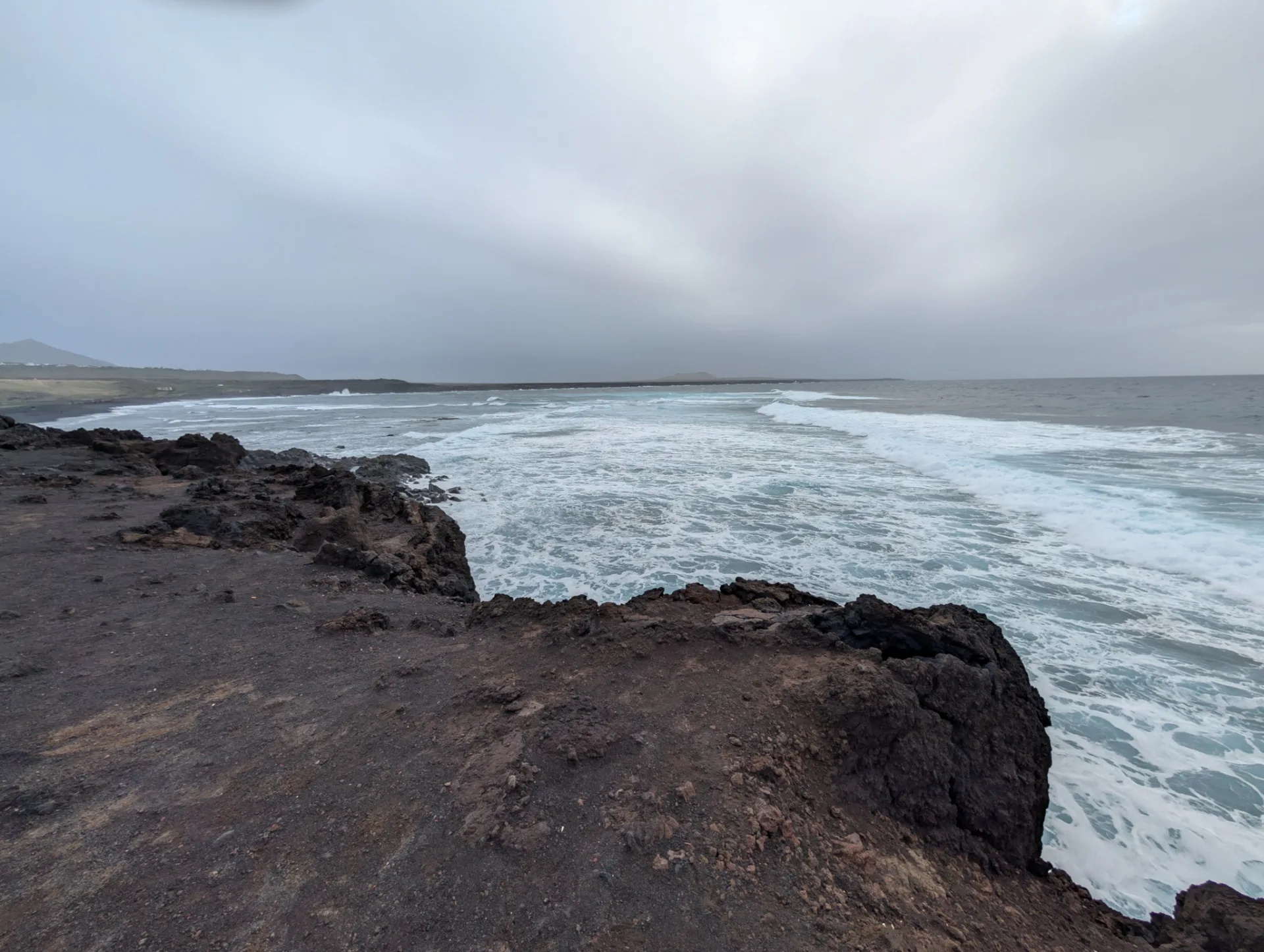 On the coast below the Janubio lagoon.
