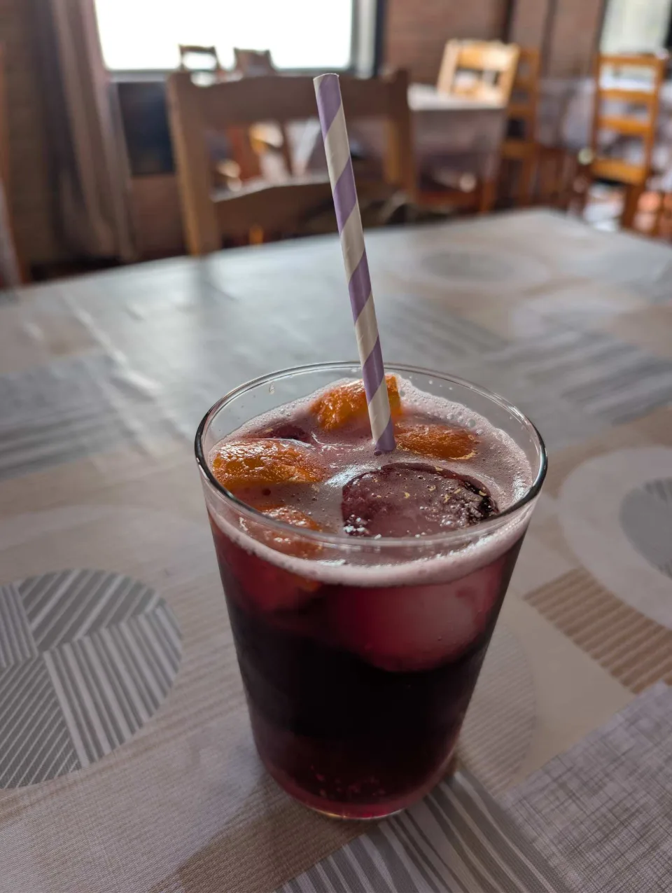 A drink in Femés after the loop through the hills.